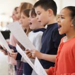 children singing